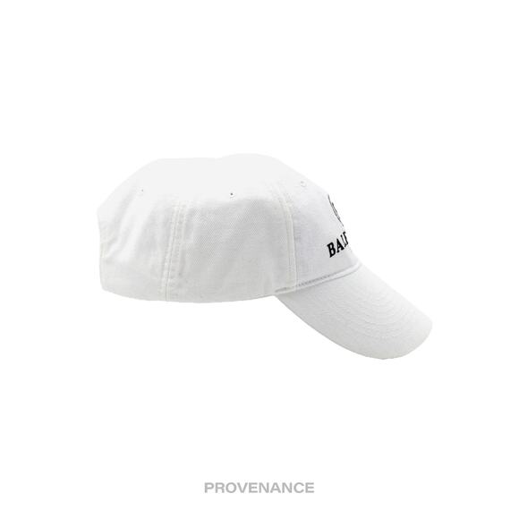 🔴 Balenciaga BB Logo Mode Embroidered Cap Hat - White - Picture 5 of 9